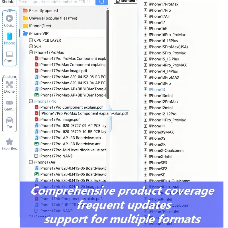 XinZhiZao Circuit Diagram Bitmap for IPhone9 11 12 13 14 15 16 17mini Plus Pro ProMax All Series Phones (XZZ Schematic)