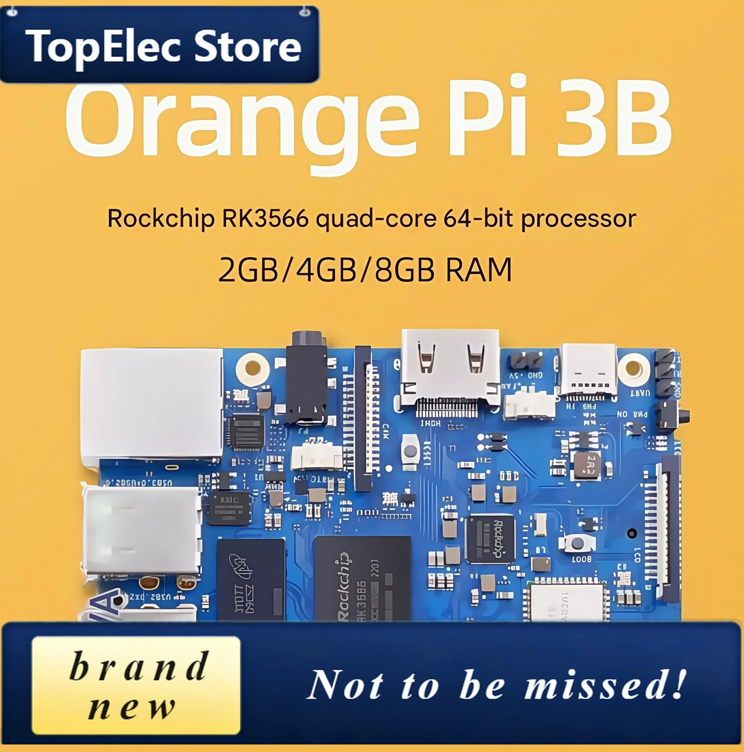 TopElec Orange Pi 3B Brand New, Genuine Product