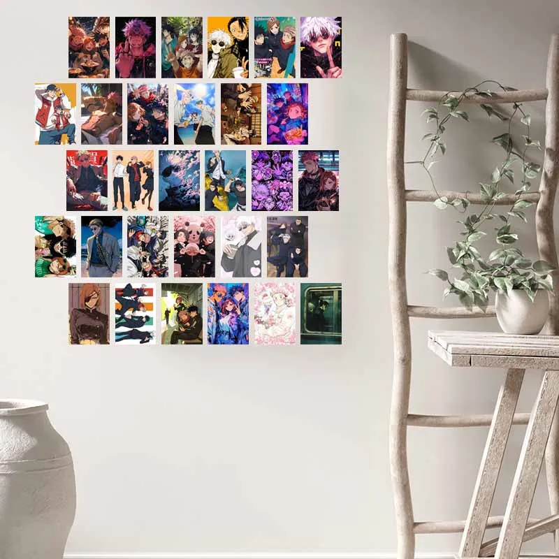 10/30 قطعة خمر أنيمي Satoru Gojo Ryomen Sukuna المشارك بطاقات مجموعة DIY بها بنفسك ديكور المنزل جدار الكولاج عدة الصور الجمالية المراهقين الهدايا #6