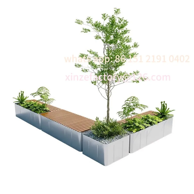 

Customizable Stainless Steel Flower Box Indoor Durable Outdoor Bench Windproof Sunscreen Years Long Wrought Iron Rest Chair Part