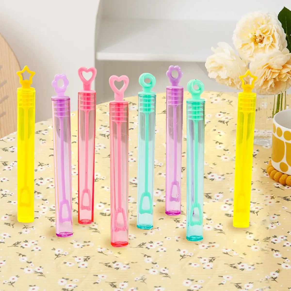 10/20pcs Love Heart Wand Tube Bubble Soap Bottle Birthday Party Decoration Wedding Guests Gifts Baby Shower Kids Toys Favor