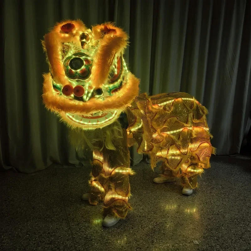 Luminous Lion Dance Props, Chinese Tradition, Festival Celebration, Luminous Dragon