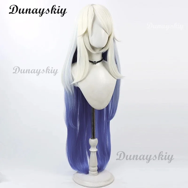 Emily Cosplay Wig Hazbininn White Purple Gradient Long Hair Seraphim Angel Halloween Carnival Party Performance Wig Customized