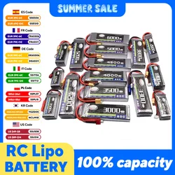 RC Lipo Battery 2S 3S 4S 5S 6S 2200 3300 3500 4200 5000 5200mAh 7.4V 11.1V 14.8V 18.5V 22.2V 25C 30C 35C 40C 60C XT60 RC Parts