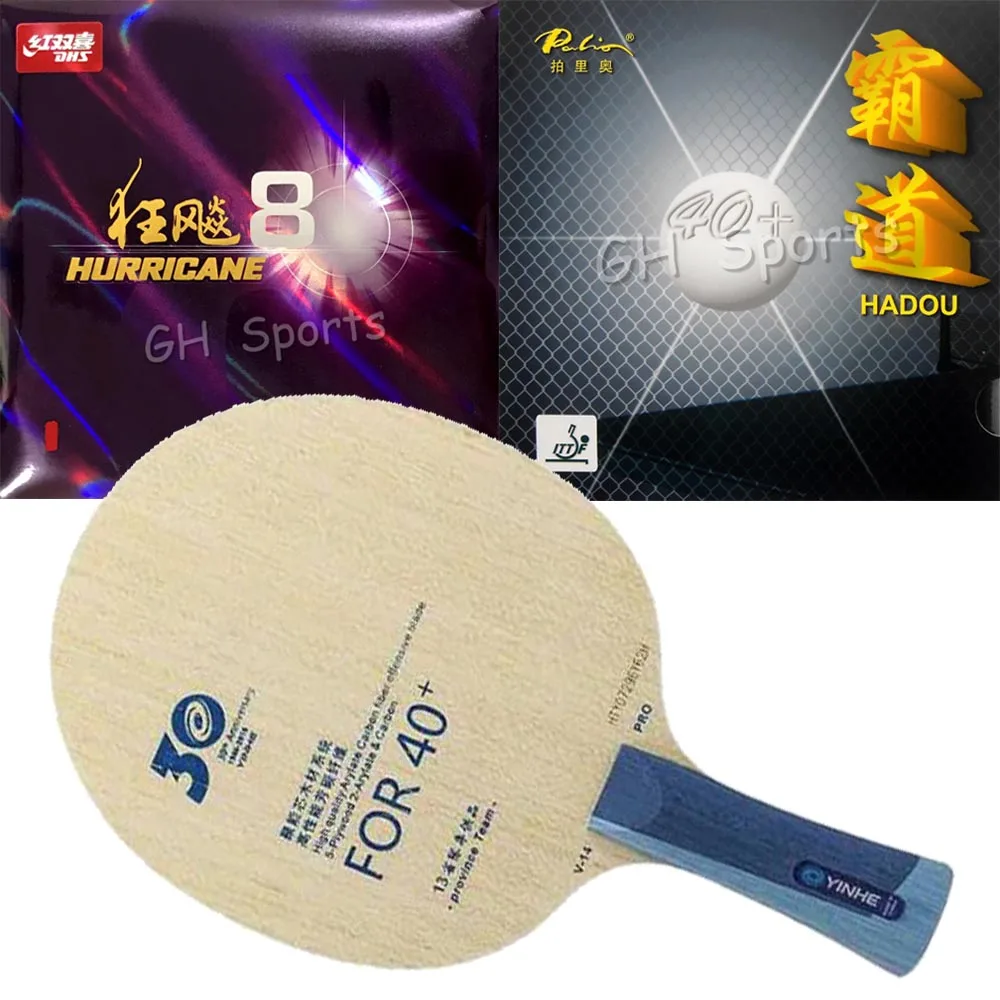 

Pro Combo Racket Yinhe V-14 ProTable Tennis Blade с резиной для пинг-понга DHS Hurricane 8 Hurricane8 и Palio HADOU 40+ Pips-in