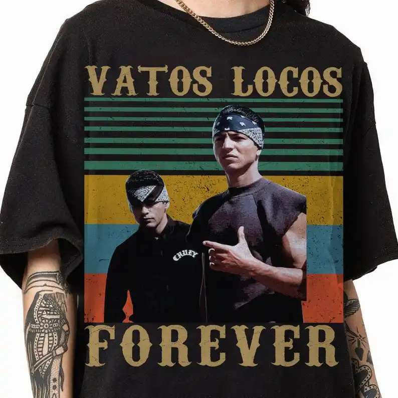 Vatos Locos Forever Shirt, Retro 90s Miklo Paco T-Shirt, Vatos Locos Vintage, Chicano Culture Tee, Beisbol Shirt
