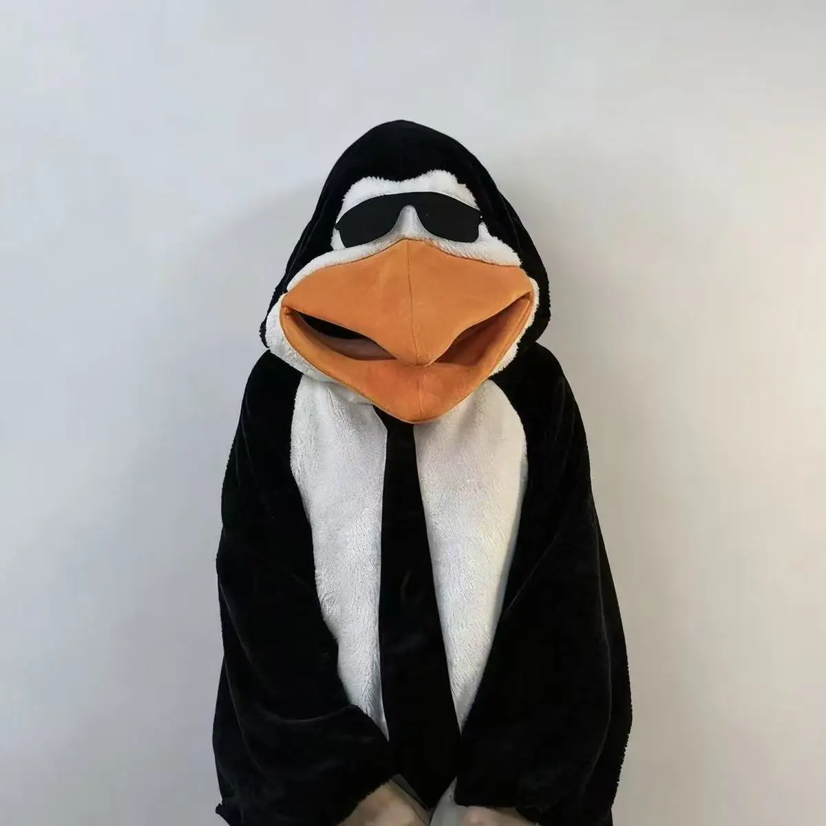 

Elegant Penguin Pajamas for the Sophisticated: Abstract One-Piece Homewear, Warm Robe, and Outerwear Option