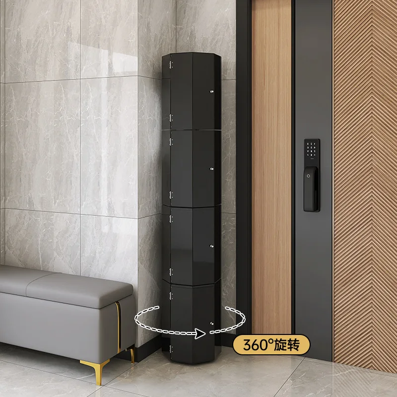 360 Creative Rotating Shoe Cabinet Aisle Foyer Balcony Door Locker Home Door Entry Shoe Cabinet Large Capacity