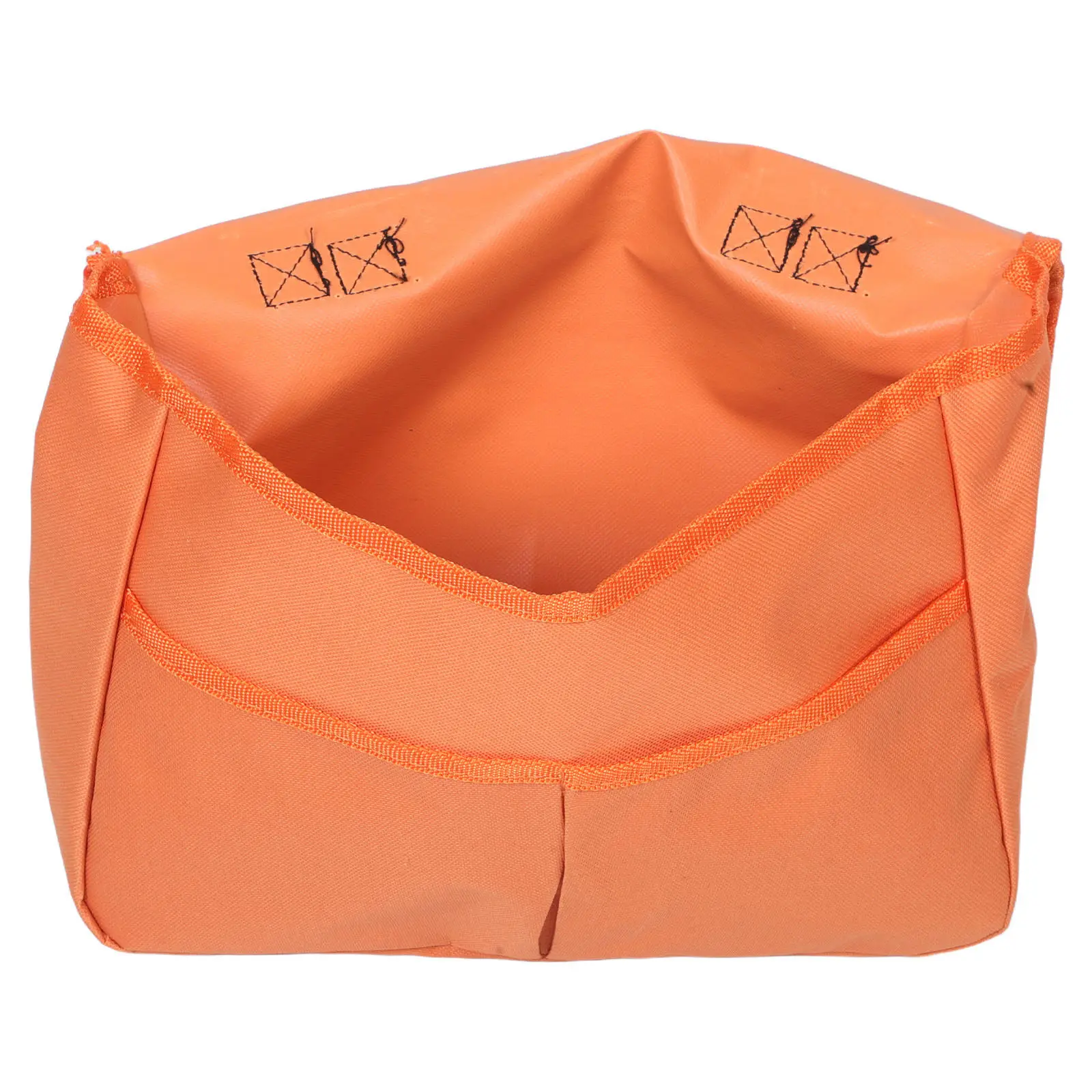 

Bright Orange Wheelchair Hanging Storage Bag with Zippered Pockets Side Mount Organizer for Wheelchairs Mobility Scooters Travel
