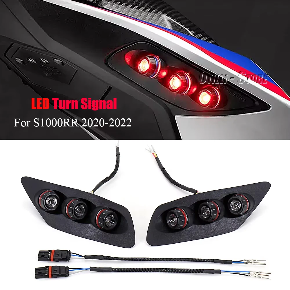 

For BMW S1000RR 2020-2022 New Rear Lights LED Turn Signal Indicators Directional Flasher Light Taillight Motorcycle