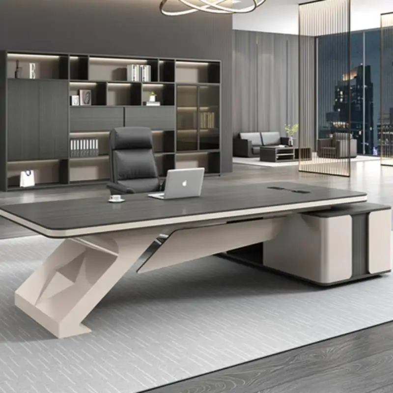 

Угловой органайзер для офисного стола, белый угловой офисный стол для руководителя, компьютерный стол для работы стоя, офисная мебель