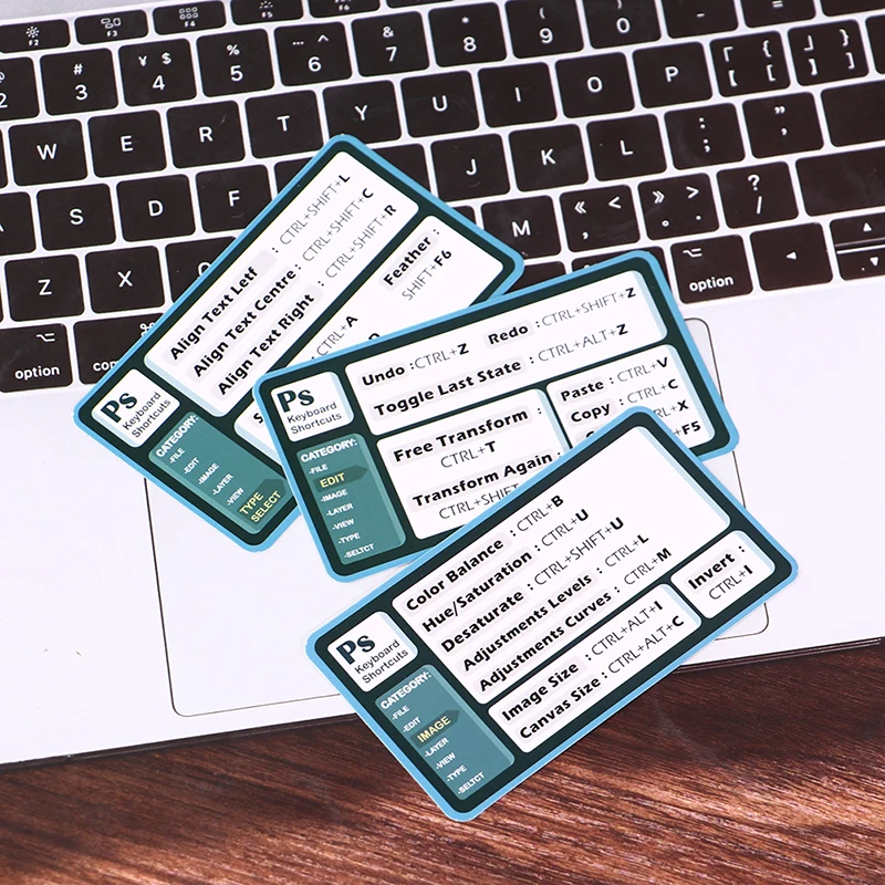 30Pcs Sneltoets Tips Waterdicht Computer Sticker Diy Sneltoets Sticker Voor Laptop Desktop Office Sticker Student Gift