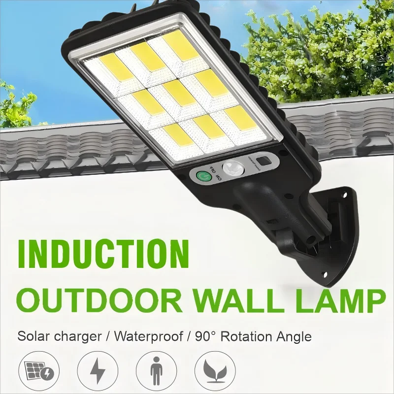 

Motion Sensor Wall Lights Solar Lights Outdoor Waterproof 90° Rotation Angle Garage Lamps Balcony Decoration Courtyard COB Lamps