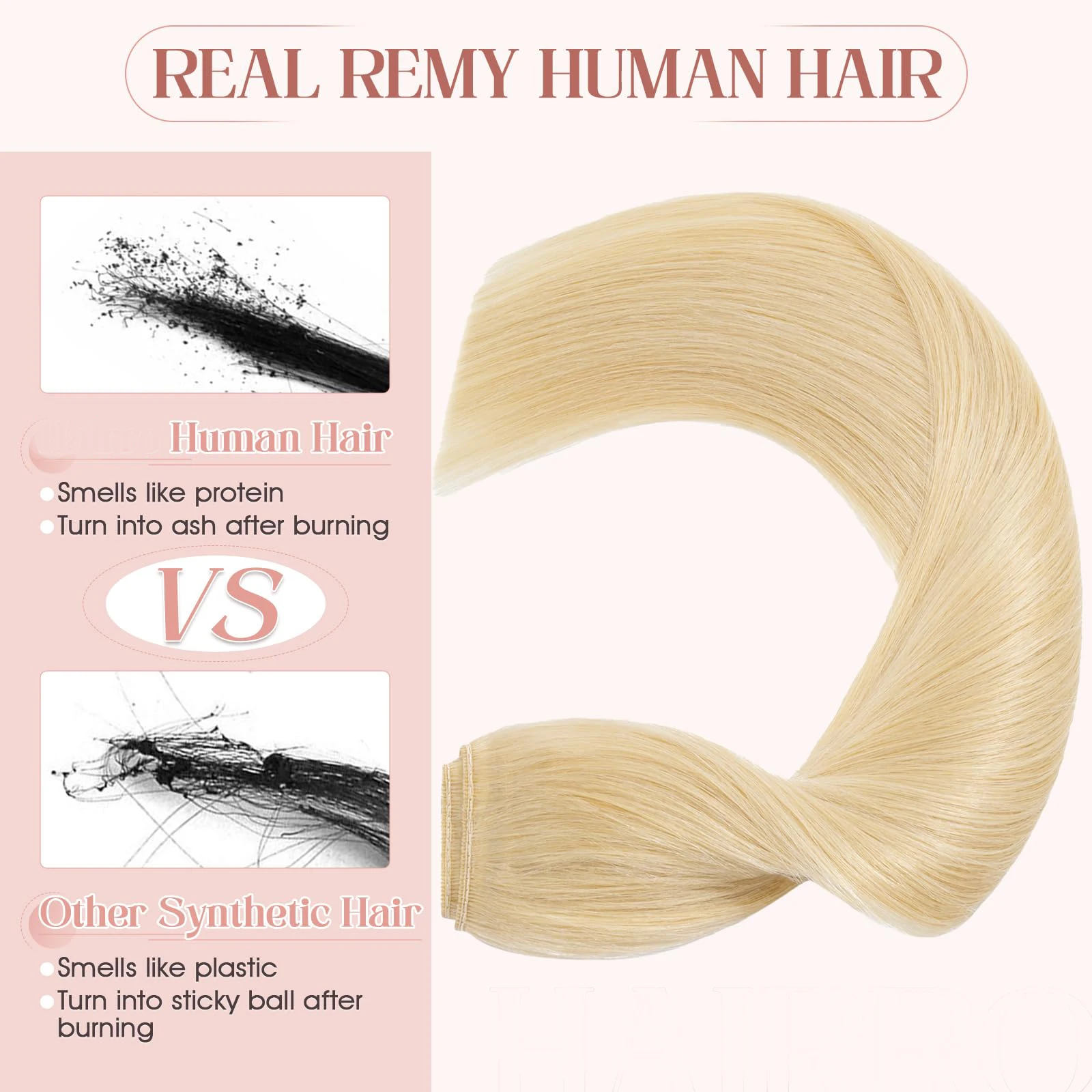 Clip in Human Hair Extensions 100% Real Hair 26 Inch 100g One Piece 5 Clips Straight Hair Extensions for Women Adding Hair