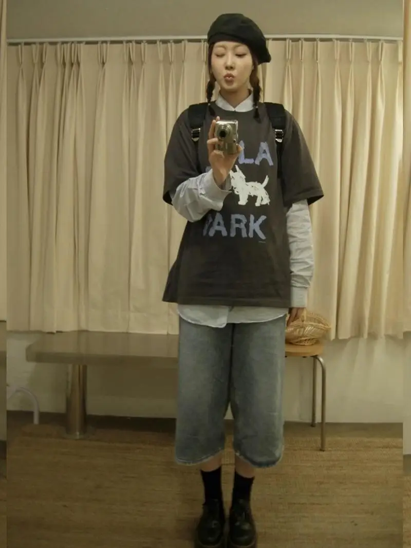 

Свободная футболка с принтом собаки в форме сердца, повседневная женская футболка ort Sve, летняя модная хлопковая круглая футболка, впитывающая пот