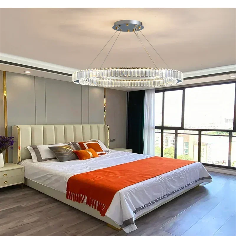 Simple Modern Light Luxury Crystal Lamp Living Room Lamp Italian Household Bedroom Dining Room Lamp