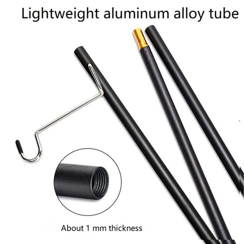 ABKG Pro Detachable Camping Lantern Lamp Bracket Mount Portable Storage Hook Tent Table Hanging Light Holder Fixing Stand Set