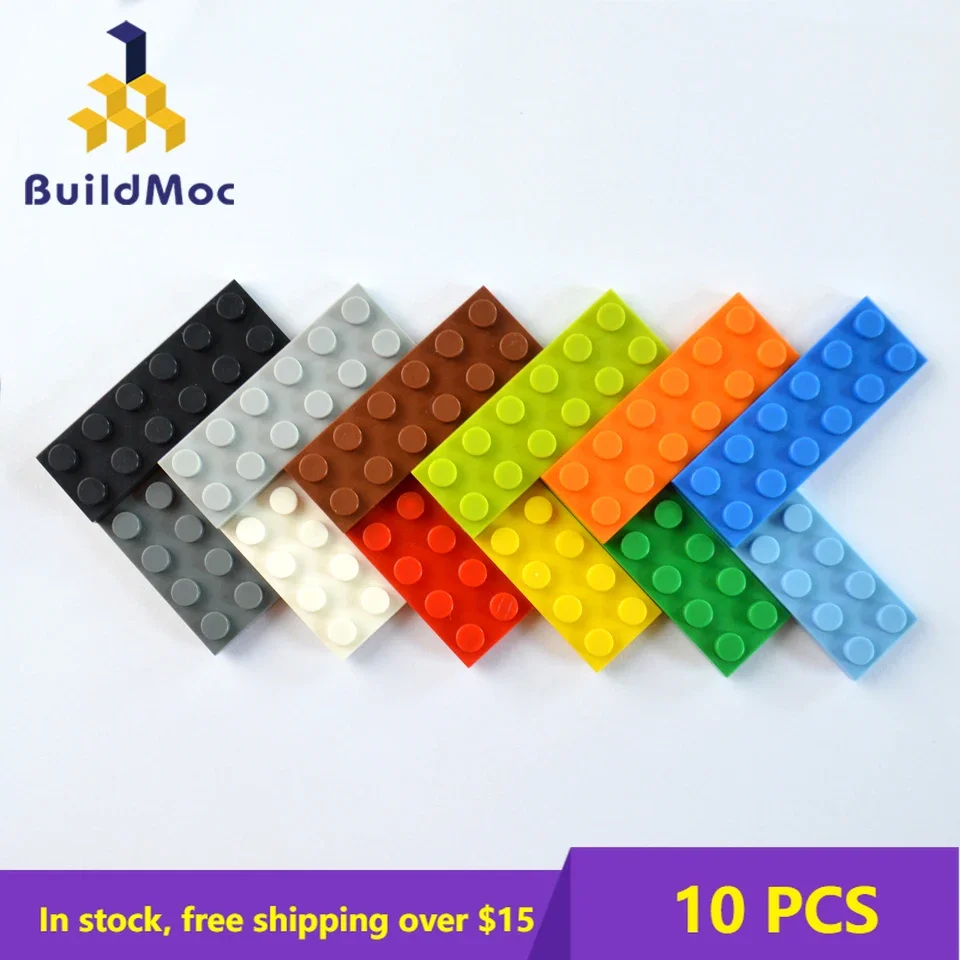 

10 PCS Thin Bricks 3795 DIY Building Blocks 2x6 Plastic Plate Figure Model Assemble Educational Toys for Child Compatible Brand