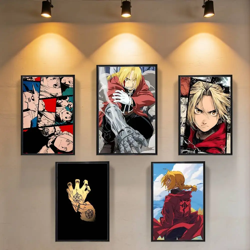 E-Edward Fullmetal Alchemist Wall Art Anime Canvas Painting Poster For Living Room Decoration Picture Home Decor