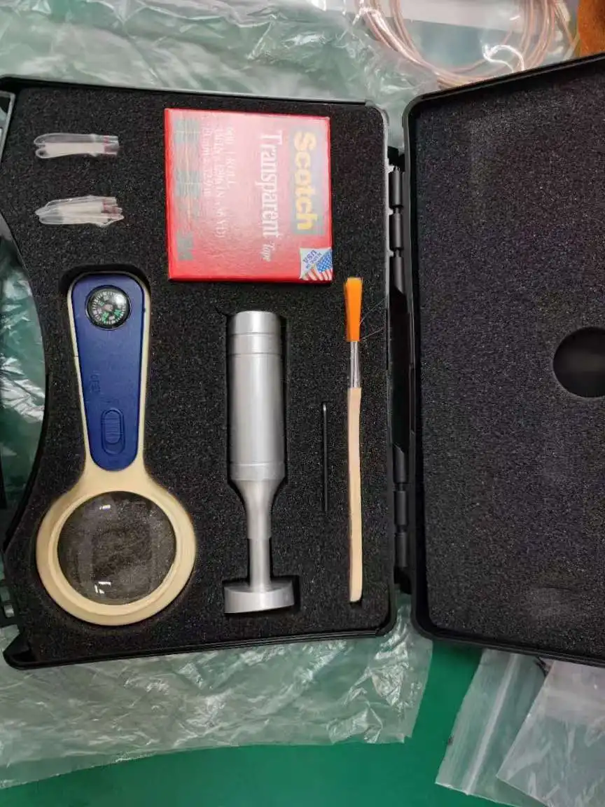 

QFH Cross Cutter Adhesion Tester Cross-Cut Tester Kit Including 1mm/2mm Blades Gauge Tools