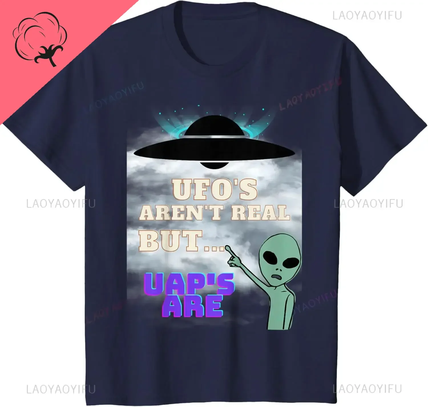 Aliens UFO UAP Conspiracy Theory T-Shirt-Funny Sci-Fi Humor Graphic Tee Unisex Gift for UFO Enthusiasts & Sarcastic Meme Lovers