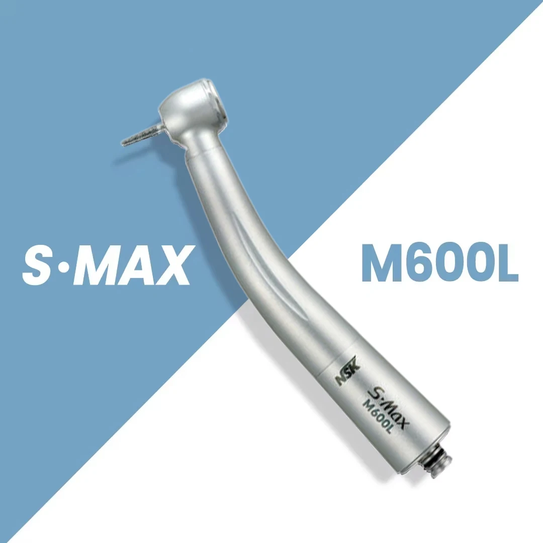 NSK S MAX M600L Dental High Speed Handpiece Dental Air Turbine Hand piece Rotor Tip N-Coupling Stainless Steel Body Power 26W