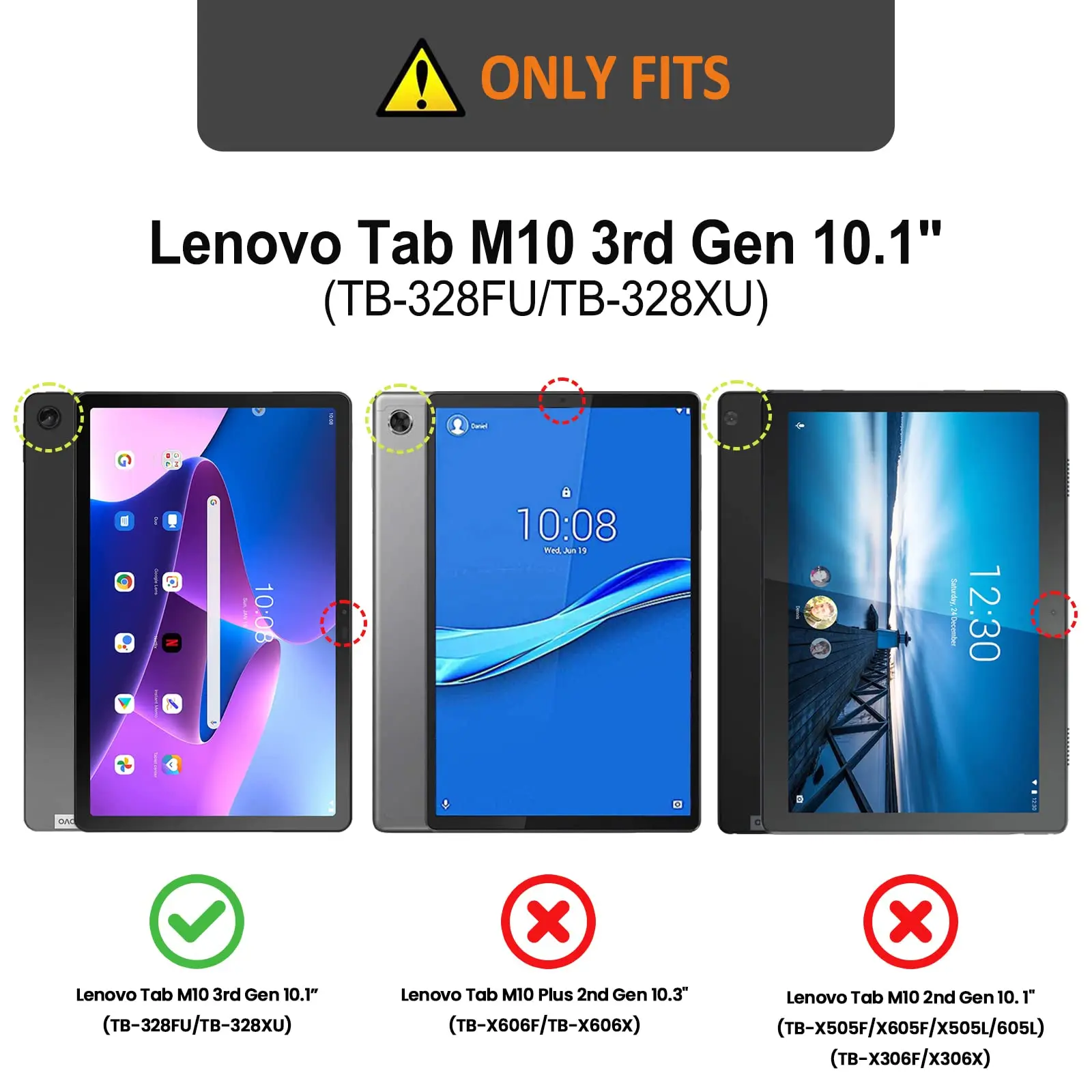 Для Lenovo Tab M10 Gen 3 2022 Защитная пленка для экрана из закаленного стекла 3-го поколения 10,1 дюймов Защитная пленка для планшета TB-328 искусственная кожа