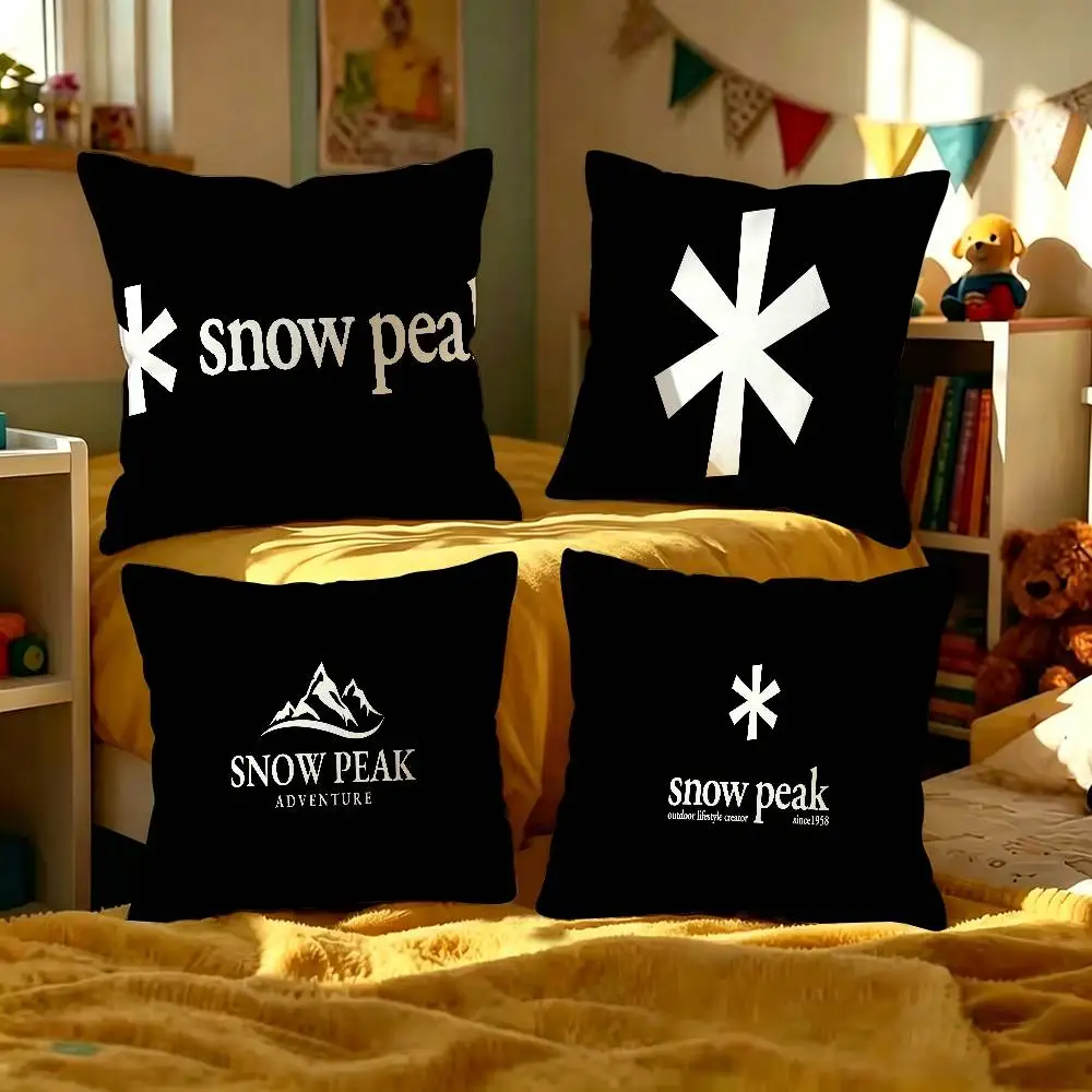 Fashion Cool S-Snow P-Peak Logo Personalized Pillow Cover Kids Bedroom Wild Party Decor Pillowcase Kid Birthday Shower Gift