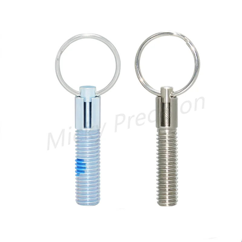 Free Shipping Index Plunger Stainless Steel Carbon Steel Rest Position Retractable Spring Pin Locking Pin with Ring in stock