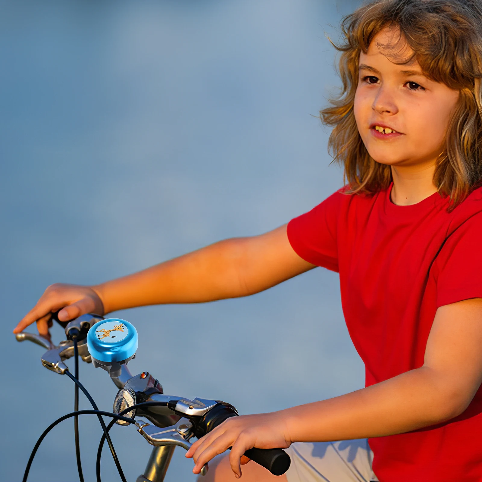 Детский велосипедный звонок с мультяшным животным, дизайн, громкий звук, велосипедный рожок для детей, руль скутера, универсальный велосипедный звонок