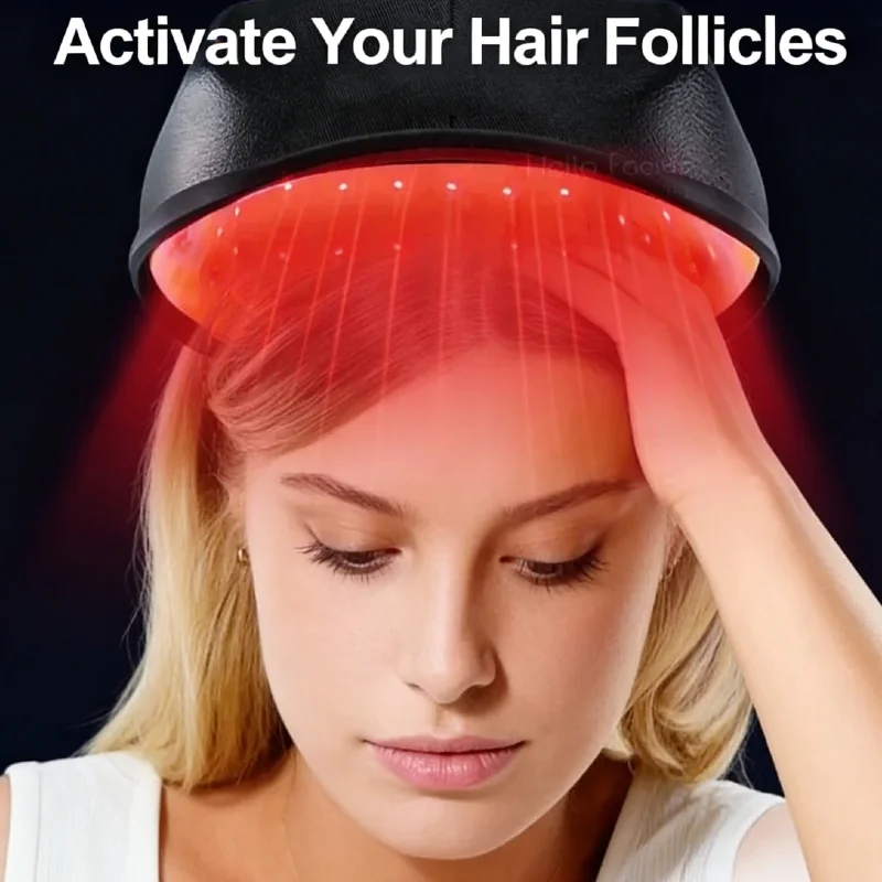 Professional Medical Grade Wireless 96pcs Laser Diodes Hair Cap, LLLT Red Light Therapy for Thin Hair Stimulates Regrowth Home