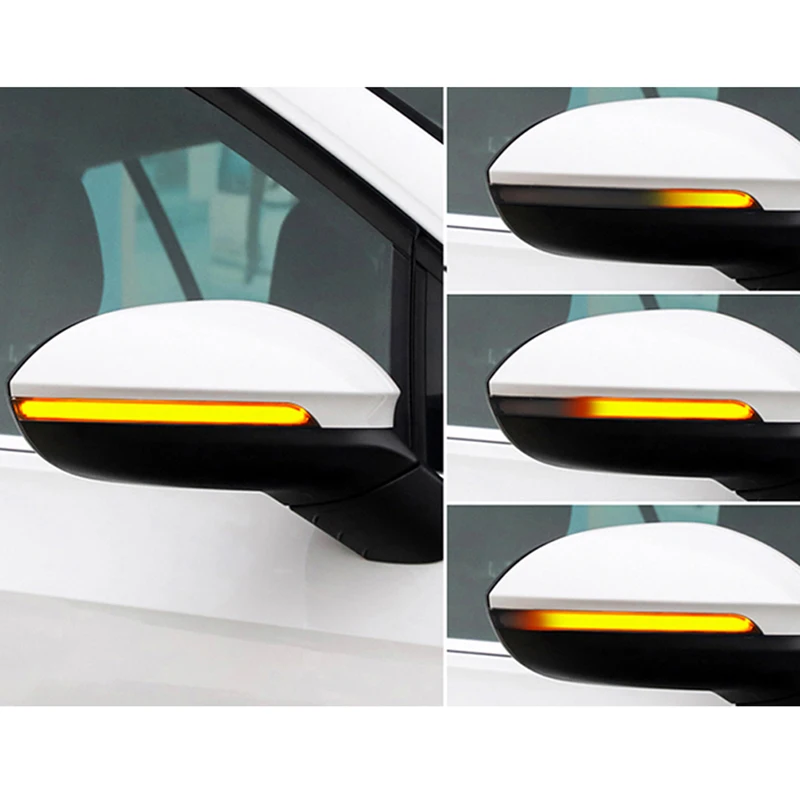 

Для VW Volkswagen Golf 8 MK8 2020-2025 динамический индикатор зеркала заднего вида мигалка светодиодные указатели поворота комплект полосок