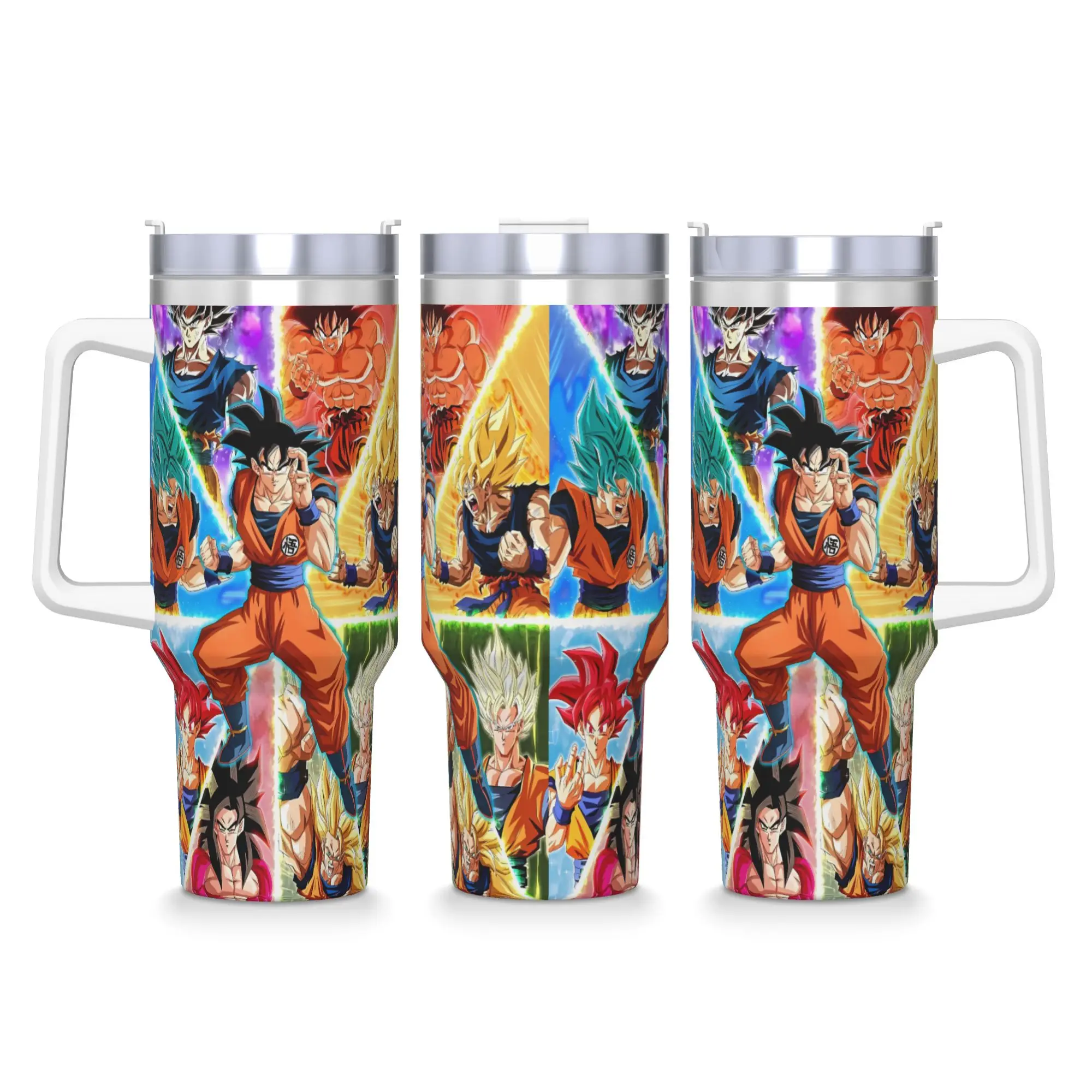 ドラゴンボールアニメタンブラー-保冷保温水筒-ステンレス製コーヒーマグ-カスタムdiyトラベルカーマグ