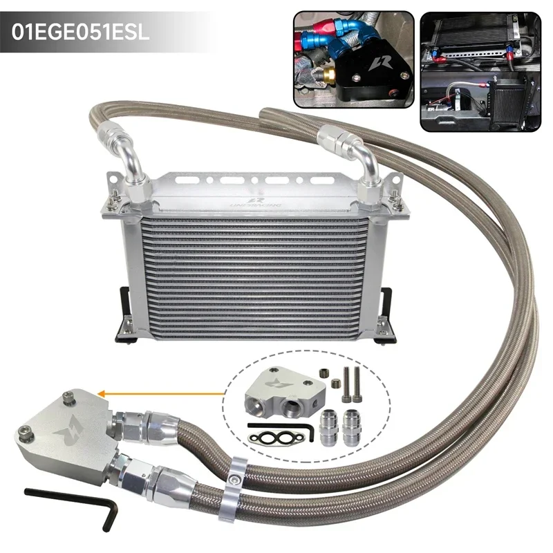 Oil Cooler Kit 15/16/19/22/25 Row  For Cadillac CTS-V  Corvette C5C6 05-13 C7  Camaro Firebird 98-02 LS1 LS2 LS3 LS6 LS7 LS9