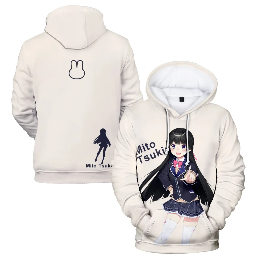 2023 Tsukino Mito Hoodies Casual Harajuku Streetwear Trucksuit Harajuku Sweatshirt แฟชั่น Pullover สำหรับ Unisex เสื้อผ้า