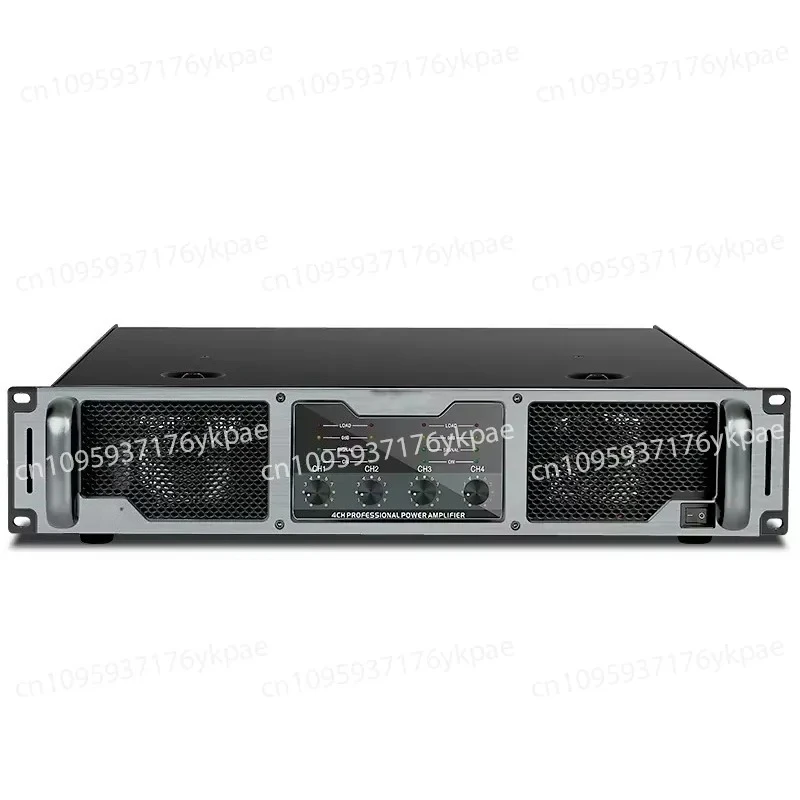 Professional 1100W 4 Channel 2U Audio Power Amplifier 11000S Stage DJ Karaoke Metal Shell Performance