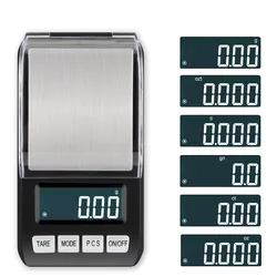 High Precision 0.01g/0.1g Electronic Weight Scale Digital Pocket Jewelry Diamond Gold Balance Gram LCD Backlight For Kitchen