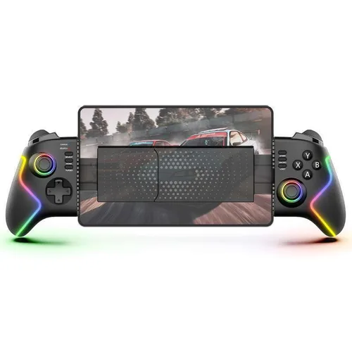Imagen 2 del producto Controlador de estiramiento de consola de juegos para IPhone/Android/Tablet/PC/P4/P3/Switch mango telescópico inalámbrico RGB colorido
