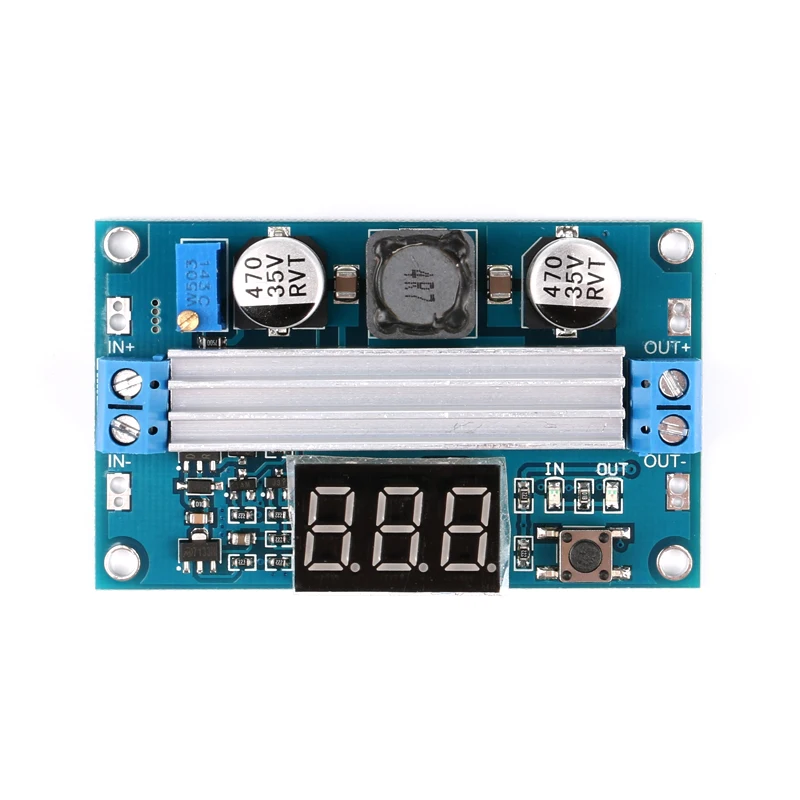 High Power 100W Boost Module Digital Display 3A Adjustable Output 3.5~35V LM2577 Step-Up DC-DC Booster Module