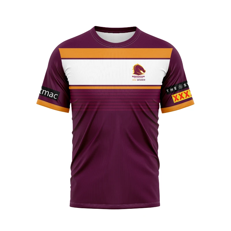 Maillot indigène pour hommes 2024 Bris1919 Broncos domicile/extérieur maillot indigène/maillot rugby simple-Taille homme: S-5XL nouvelle application Rugby