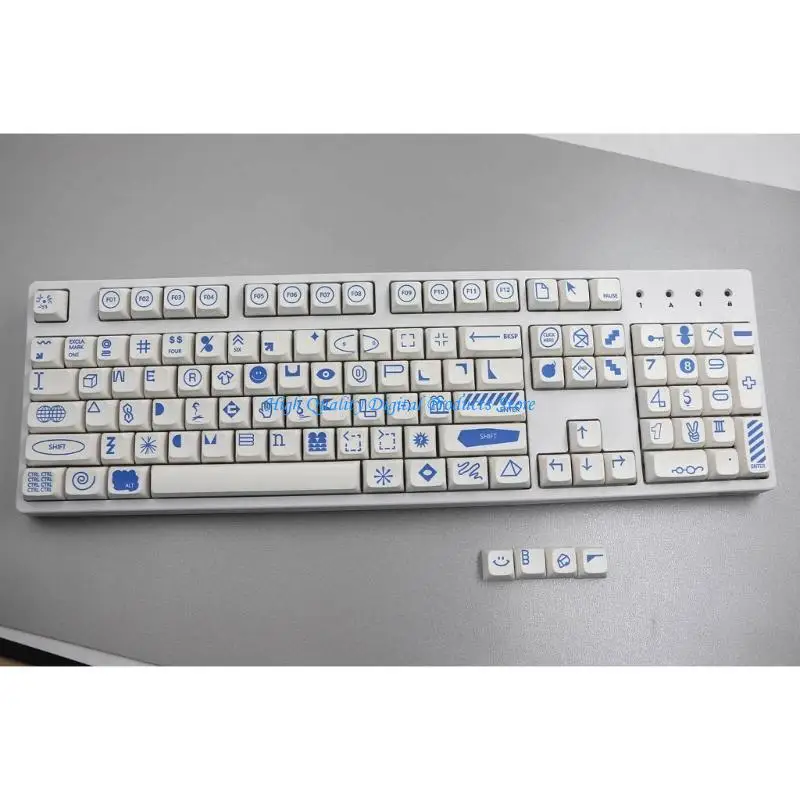 U2je 108pcs keycaps xda perfil keycap conjunto para teclado mecânico jogos para jogos