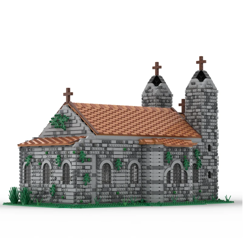 9088pcs MOC Medieval Church  Modular building collection DIY building blocks  Christmas gifts living room decoration girls' toys