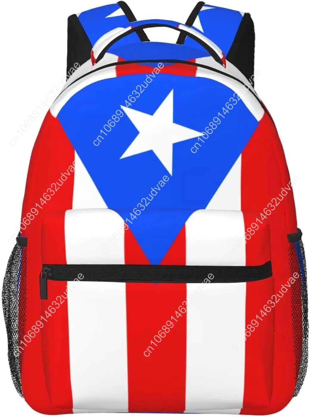 Puerto Rico Flag Backpack Lightweight Puerto Rico Backpack Travel Hiking Daypack Backpack For Men Women