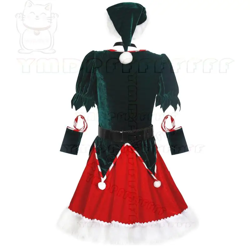 Новое рождественское платье для косплея, популярное для праздничных нарядов для взрослых и женщин.