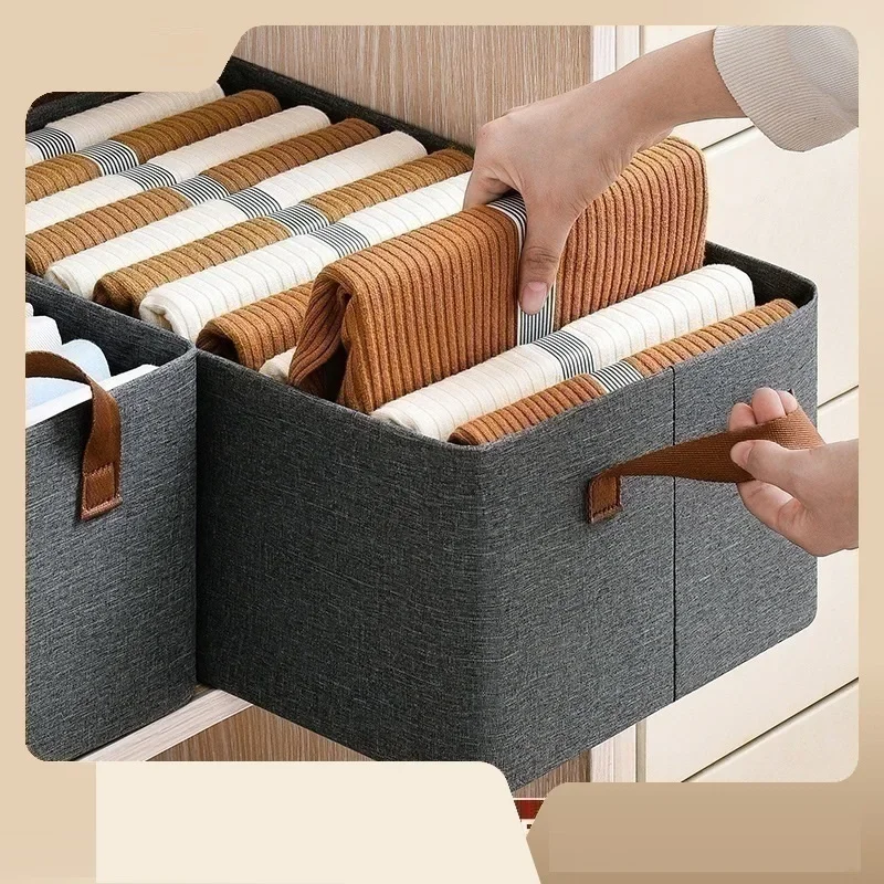 Stalen frame doos kleding opbergdoos stof huishoudelijk speelgoed opvouwbare doos kledingkast dikker kleding organisator kasten slaapkamer afdeling