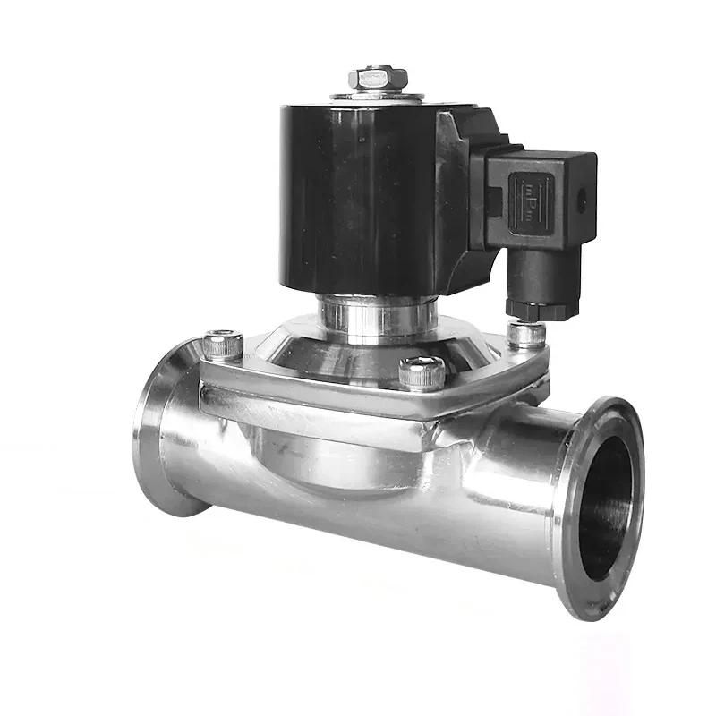 

Factory Direct Sales of 304 Stainless Steel DN32-DN50 Food Grade Clamp Solenoid Valve for Water and
