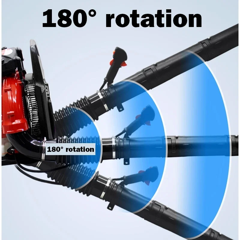 3500W Rugzak Gas Bladblazer Professionele Luchtblazer Machine 2-takt Rugzakblazer Benzine Tuinblazer voor Sneeuw en Bladeren