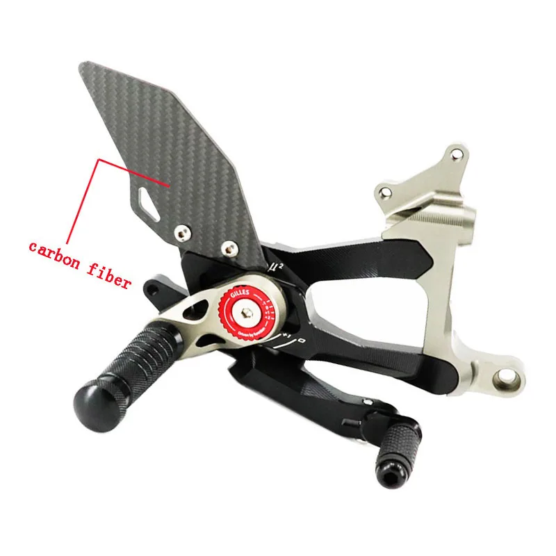 For Ducati Street Fighter V4 2018-2024 PANIGALE V4S V4 V4R V4 Motorcycle Whole CNC & Carbon Fiber Racing Rearset