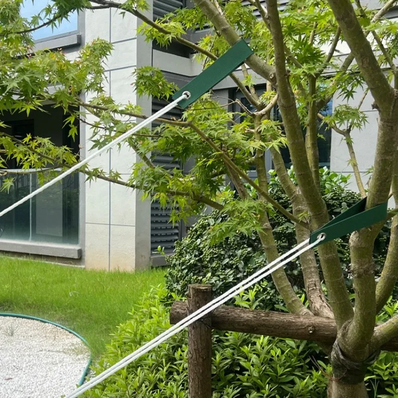 6pcs/set Garden Plant Tie Strap Green Nylon Tree Seedling Support Fixing Belt Windproof Tree Binding Strap for Garden and Yard