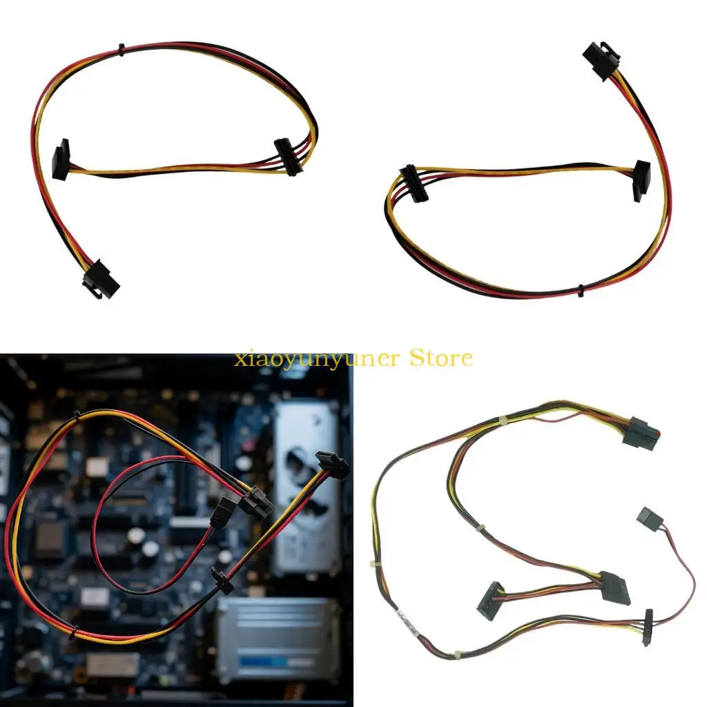 P9JB 6-Pin Input Drive Power Cable for Desktop Storage Repair, Flexible PVC Wire for Routine Service and Maintenance